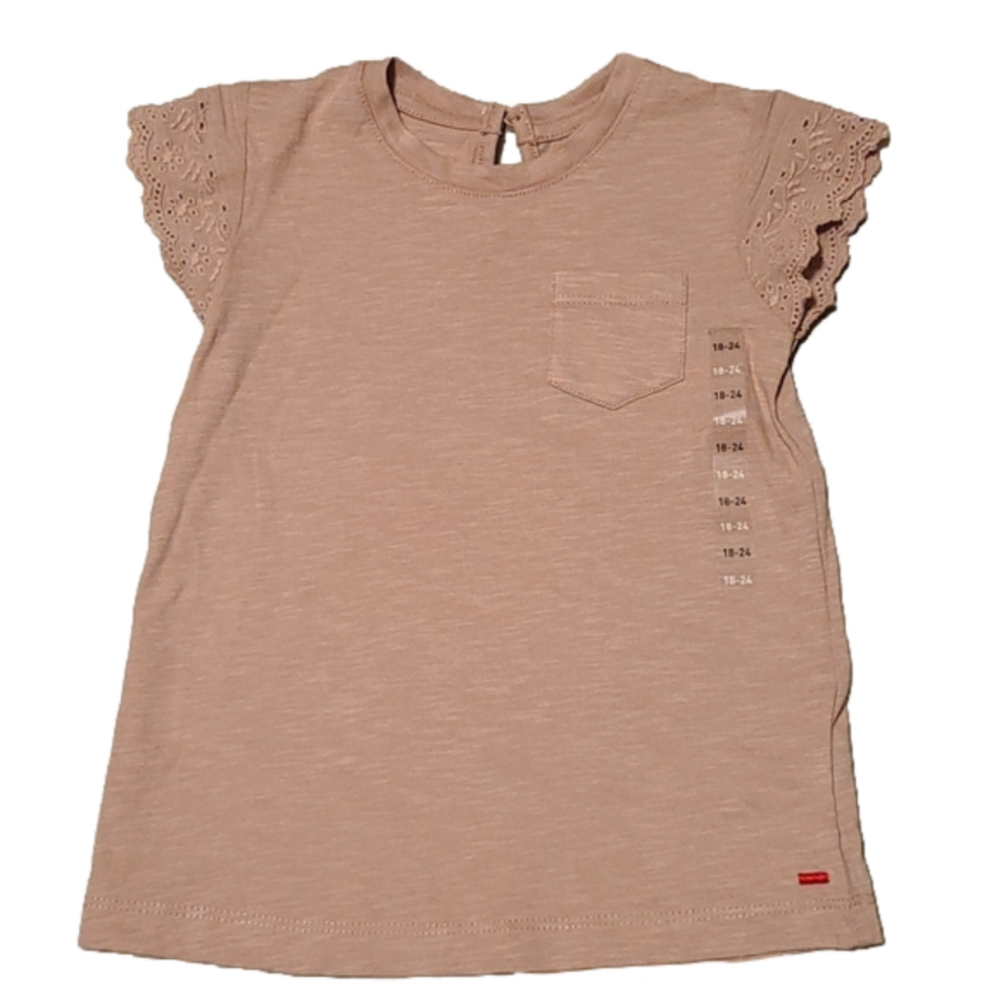 🌬️Castro Toddler Pink/Beige Shirt